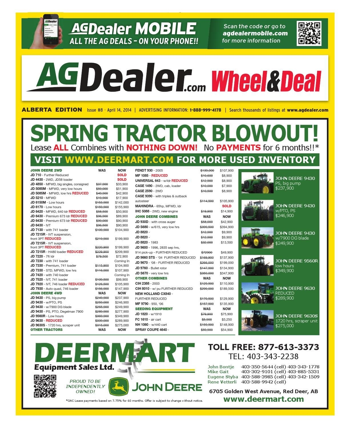 Wheel &amp; Deal Alberta, April 14, 2014 By Farm Business