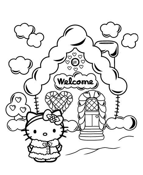 20+ Free Printable Hello Kitty Coloring Pages - Printable