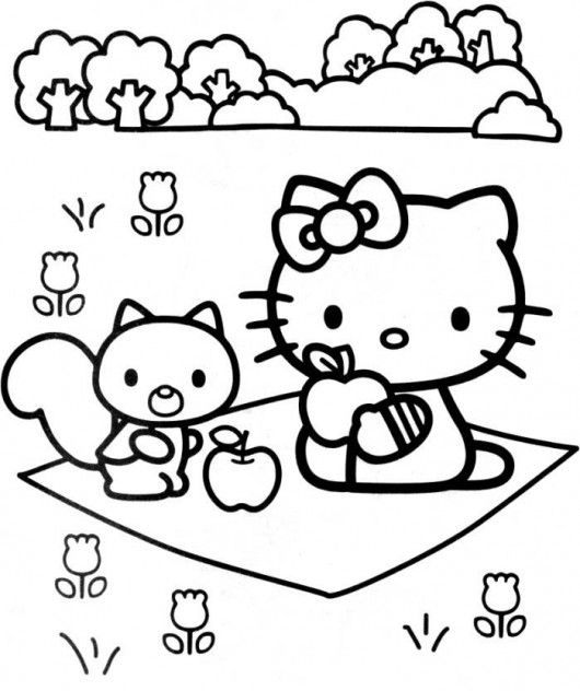 20+ Free Printable Hello Kitty Coloring Pages - Printable