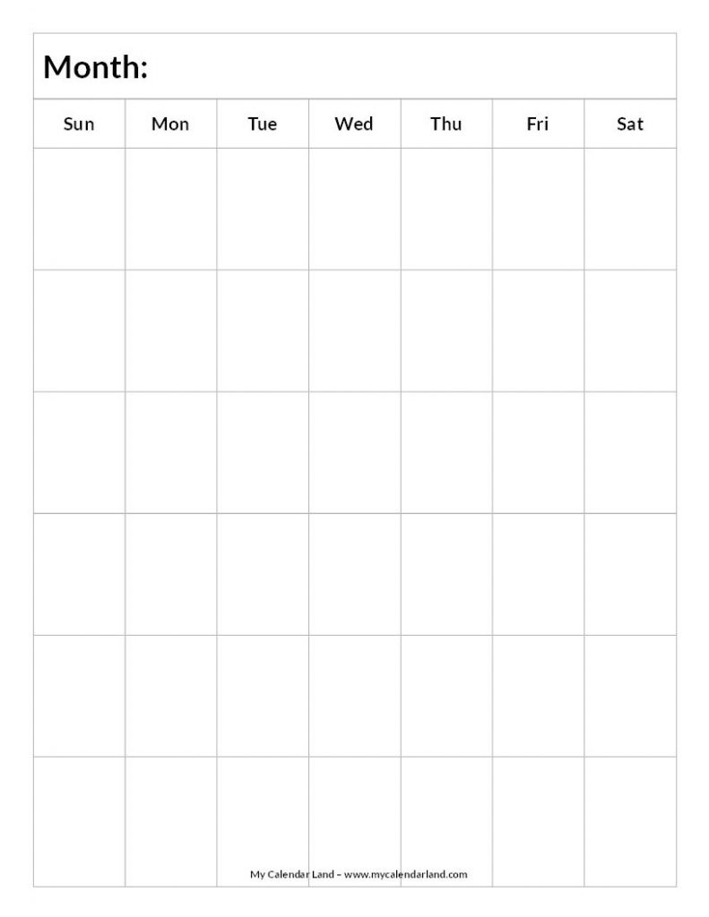 6 Week Calendar - Calendar Template 2020
