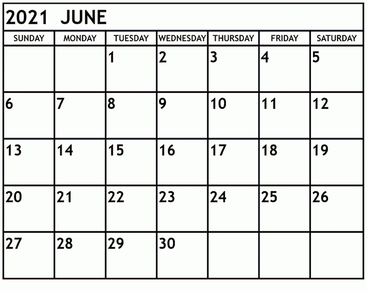 Free June 2021 Calendar Pdf With Usa Holidays - Printable