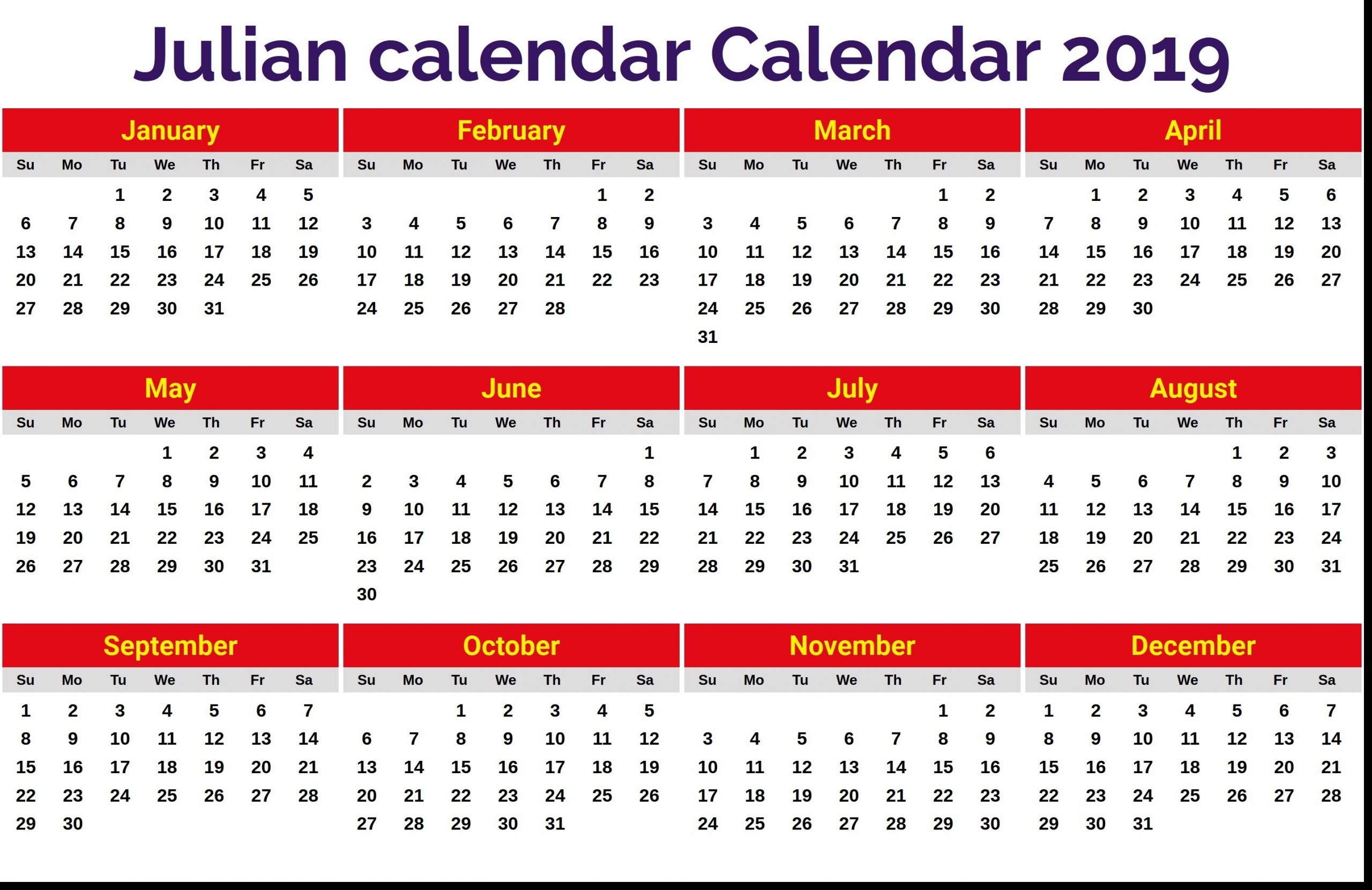 Military Julian Date Calendar - Template Calendar Design