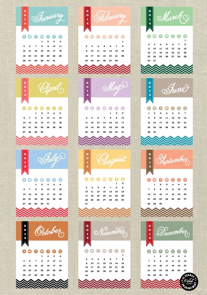 Yearly Calendar Design - Calendar Template 2021