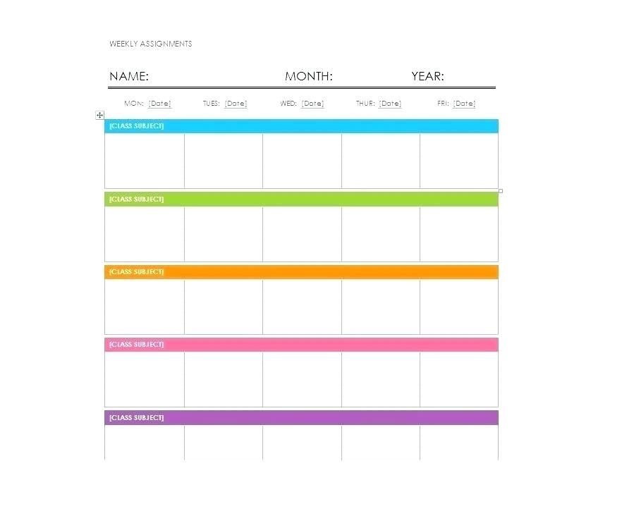 11-12 Ms Word Weekly Calendar Template - Lascazuelasphilly