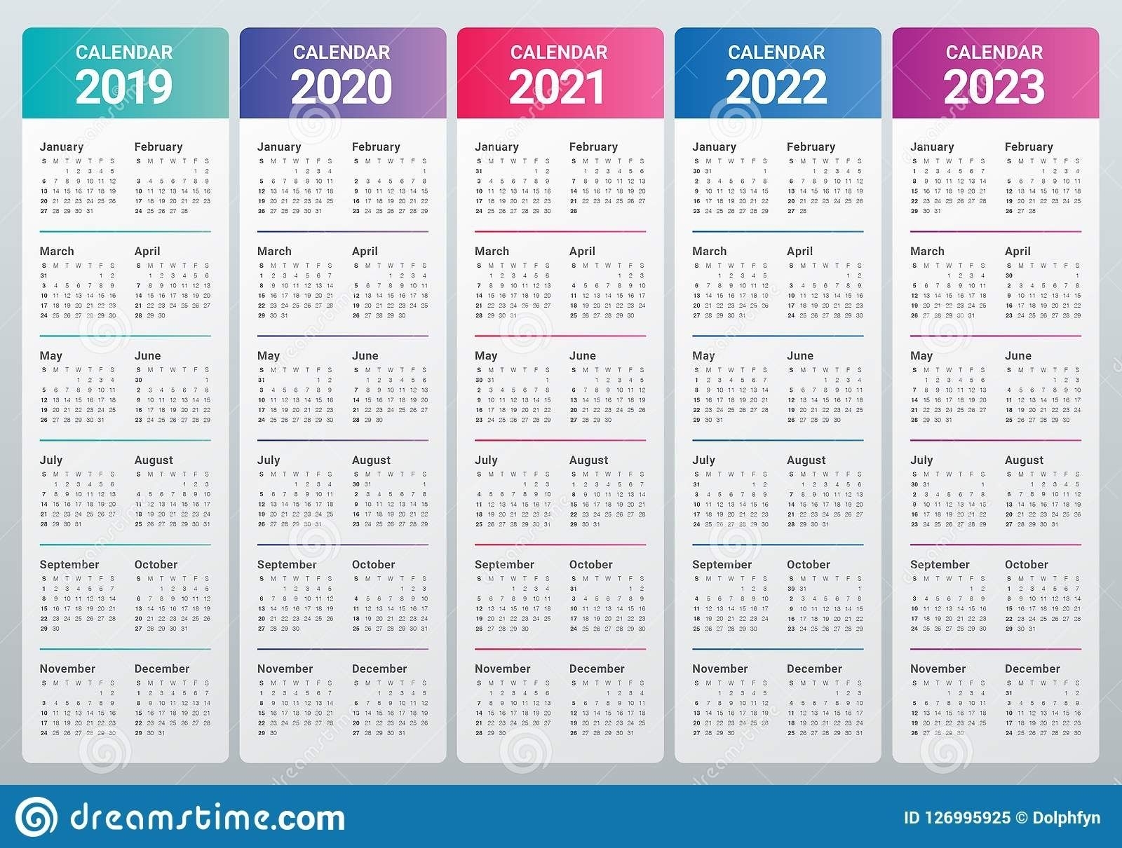 2020 2021 2022 2023 Calendar - Calendar Inspiration Design