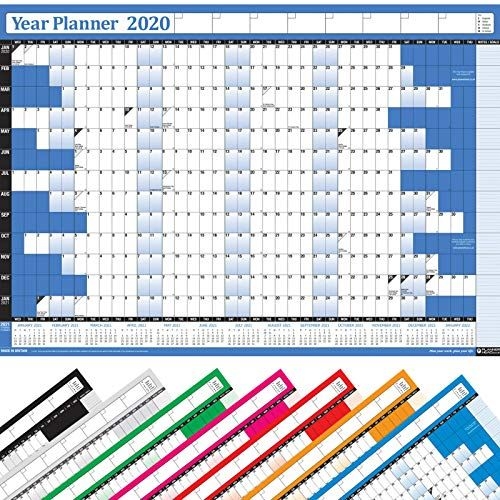 2020 Year Yearly Annual Office Home Wall Planner Calendar