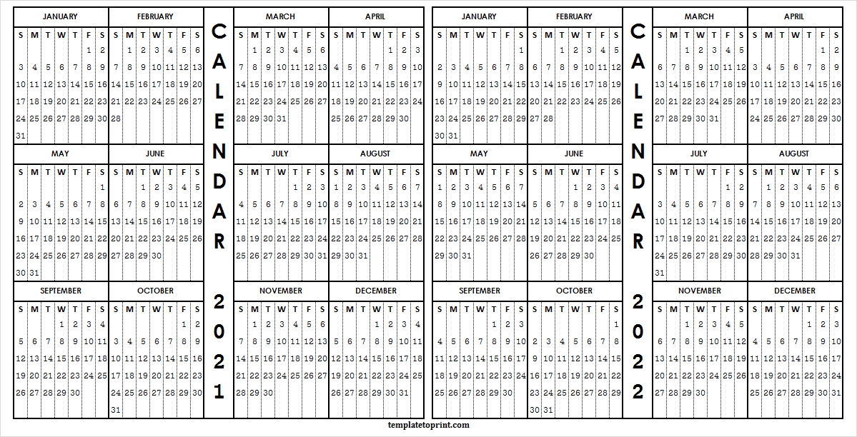 2021-2022 Academic Calendar Template - Editable Calendar Free