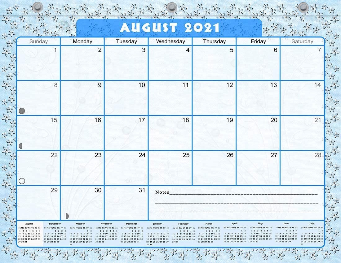 2021-2022 Academic Year 12 Months Student Calendar/Planner