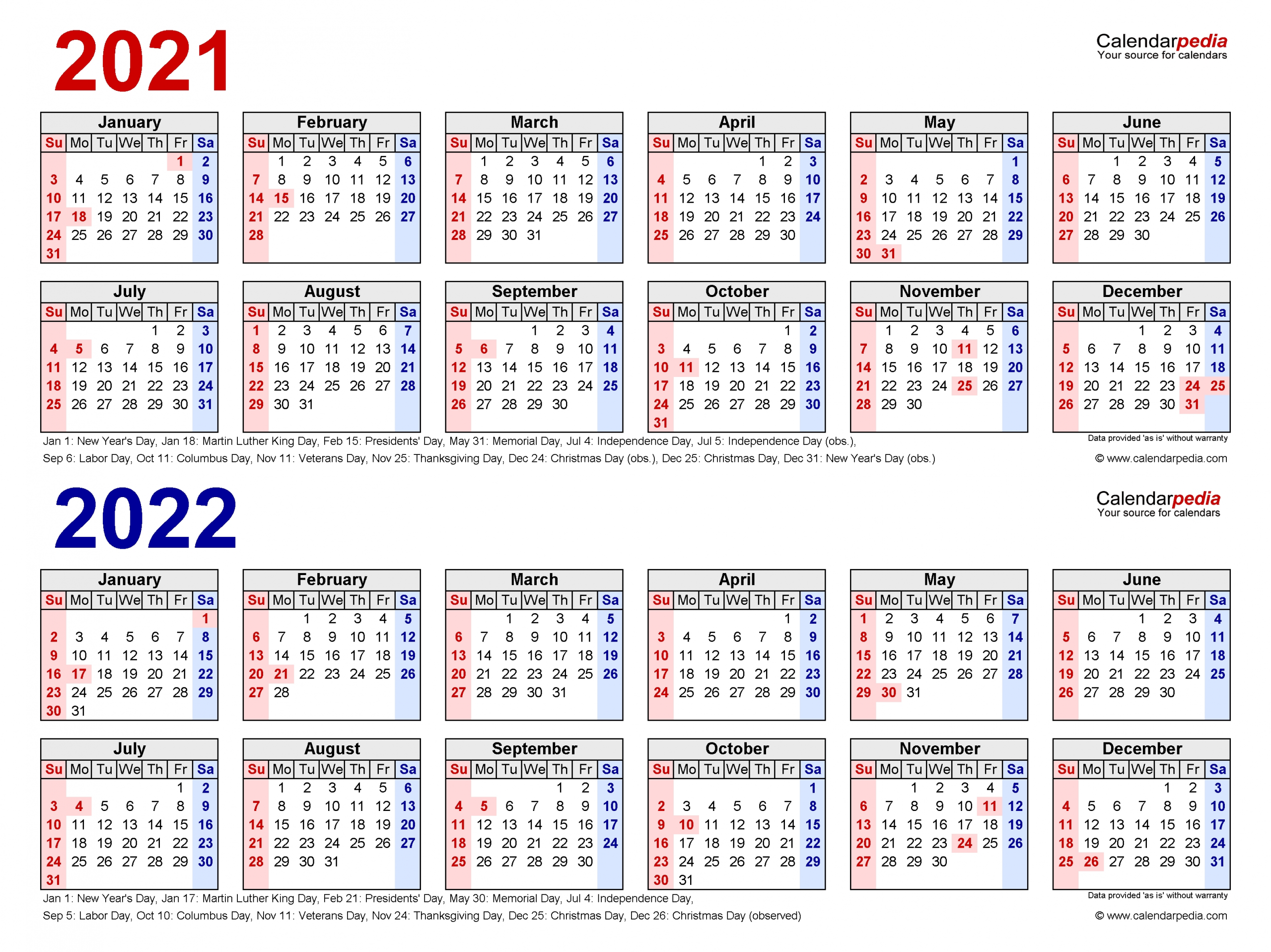 2021 22 Calendar