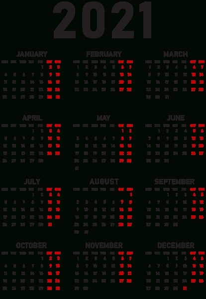 2021 Calendar Png Transparent Clipart | Calendar Png