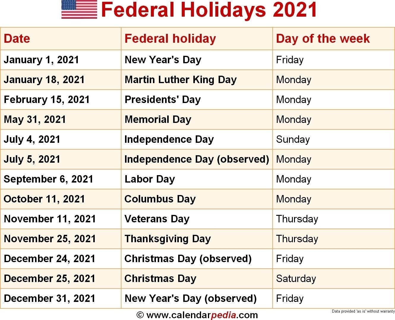 2021 United States Government Calendar | Avnitasoni