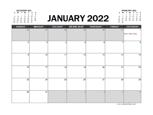 2022 Calendar Planner New Zealand Excel - Free Printable