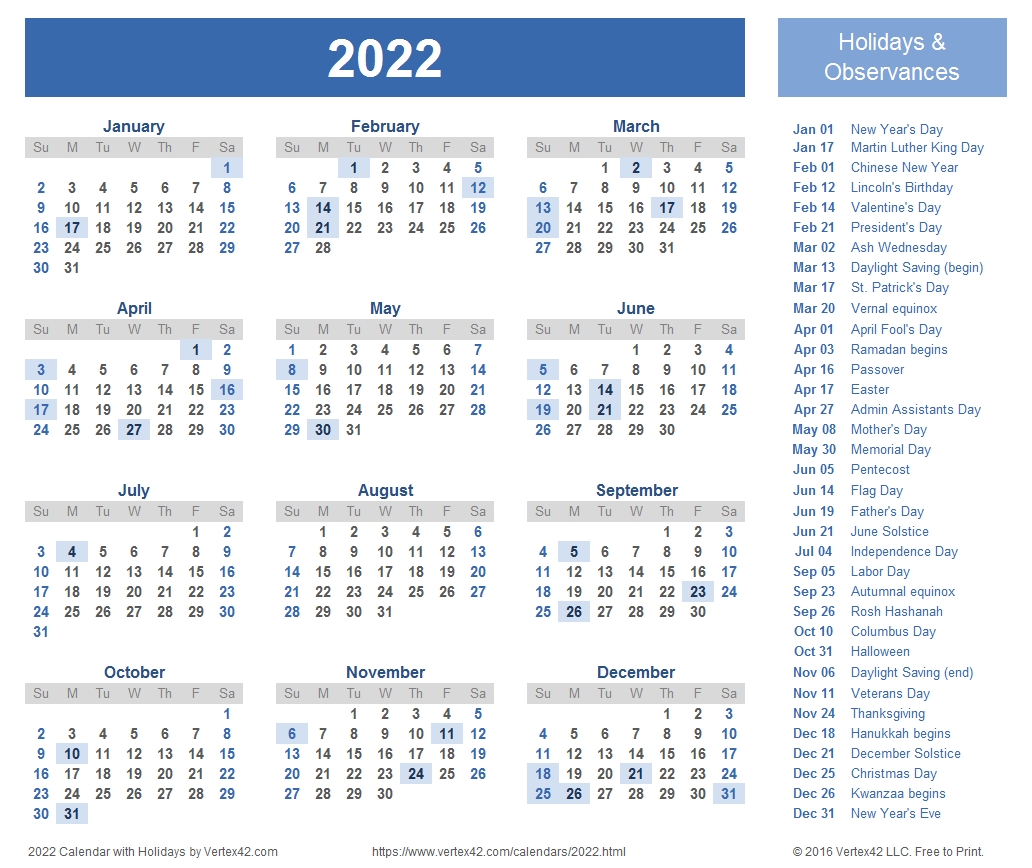 Free Calendar For Year 2022 Malaysia  Get Your Calendar Printable