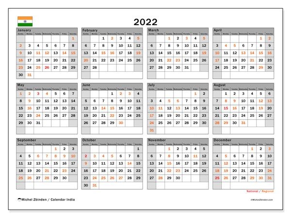 2022 Calendars &quot;Public Holidays&quot; - Michel Zbinden En