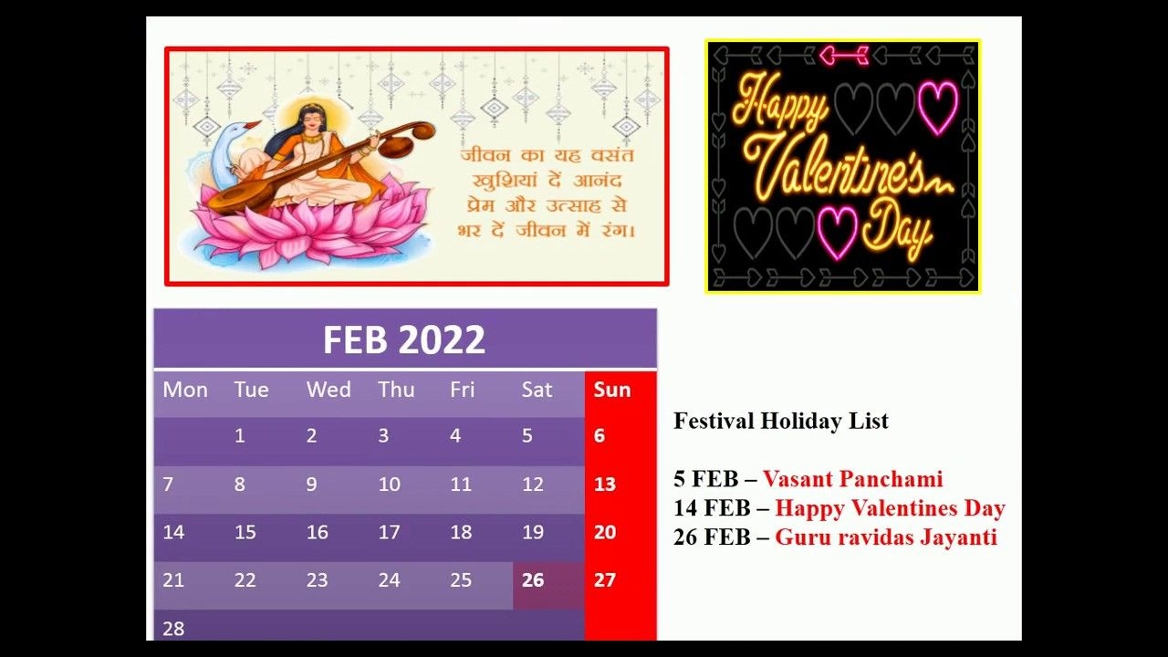 2022 Calender| Calender 2022 With Holidays| Powerpoint