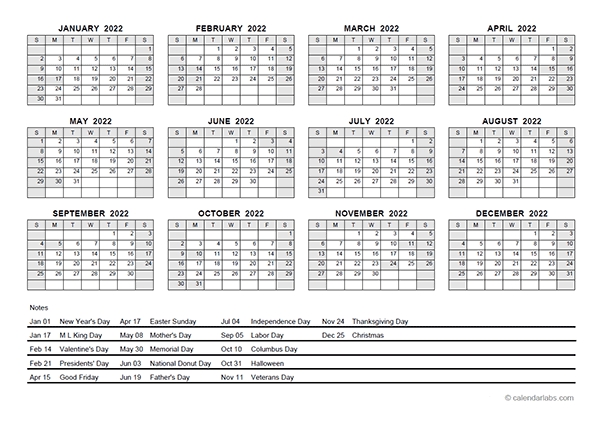 Perfect School Calendar 2022 Pdf | Get Your Calendar Printable