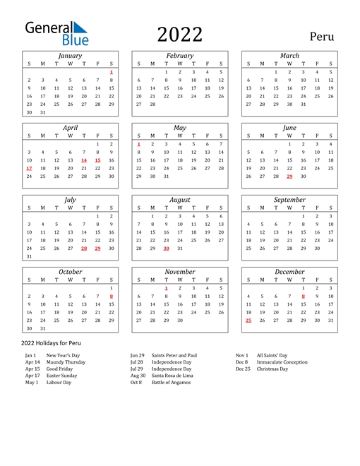 How to 2022 Calendar Showing Bank Holidays