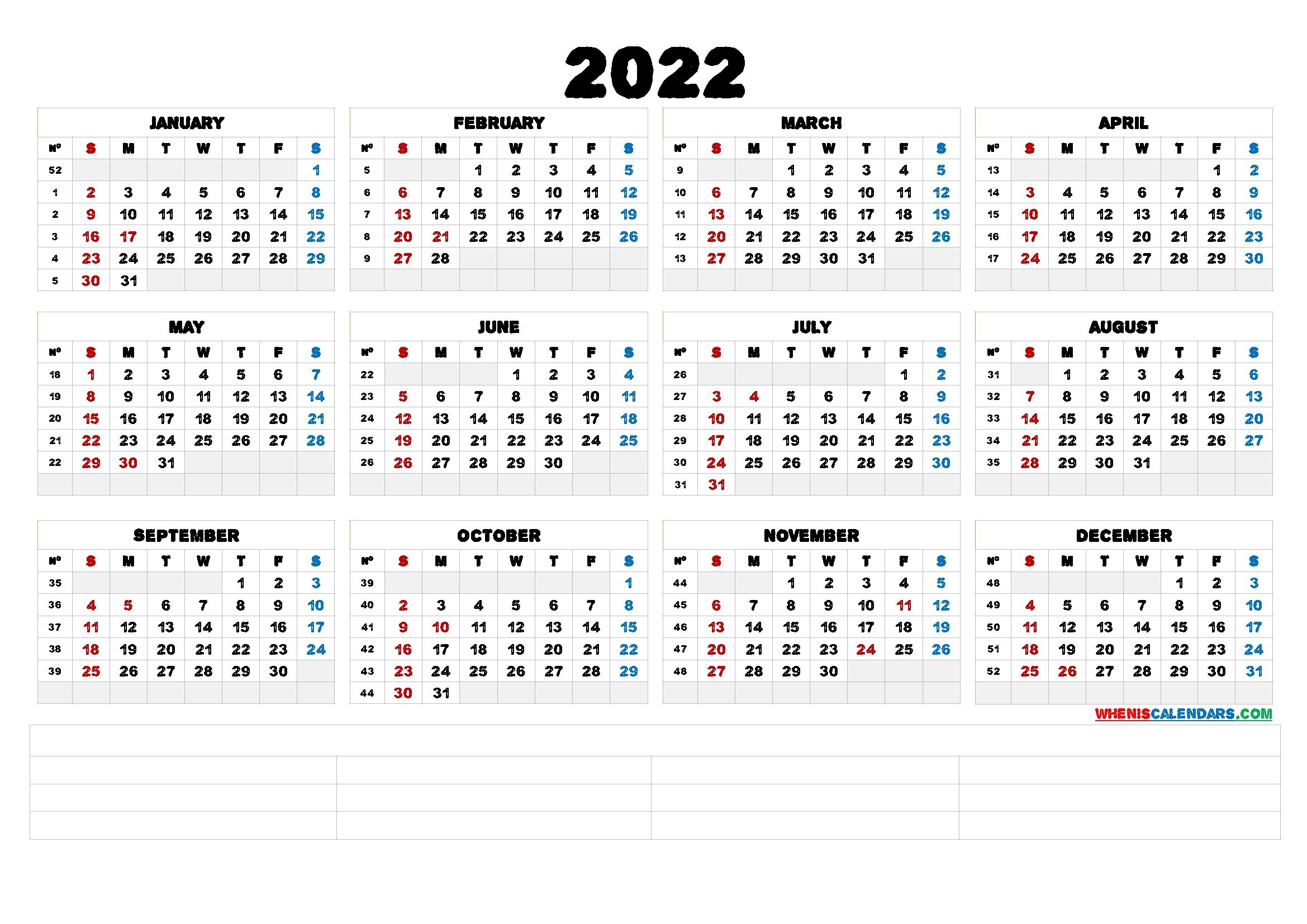 Free 2022 Calendar Uk Pdf