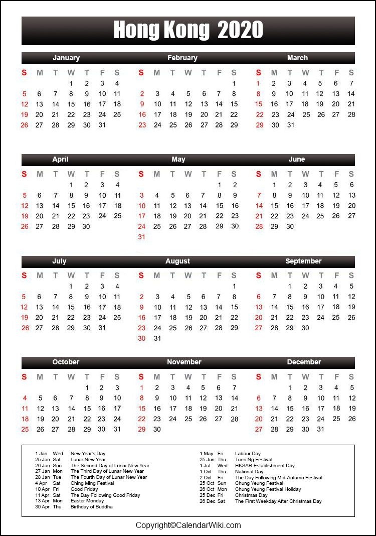 2022 Public Holidays Hong Kong - Nexta