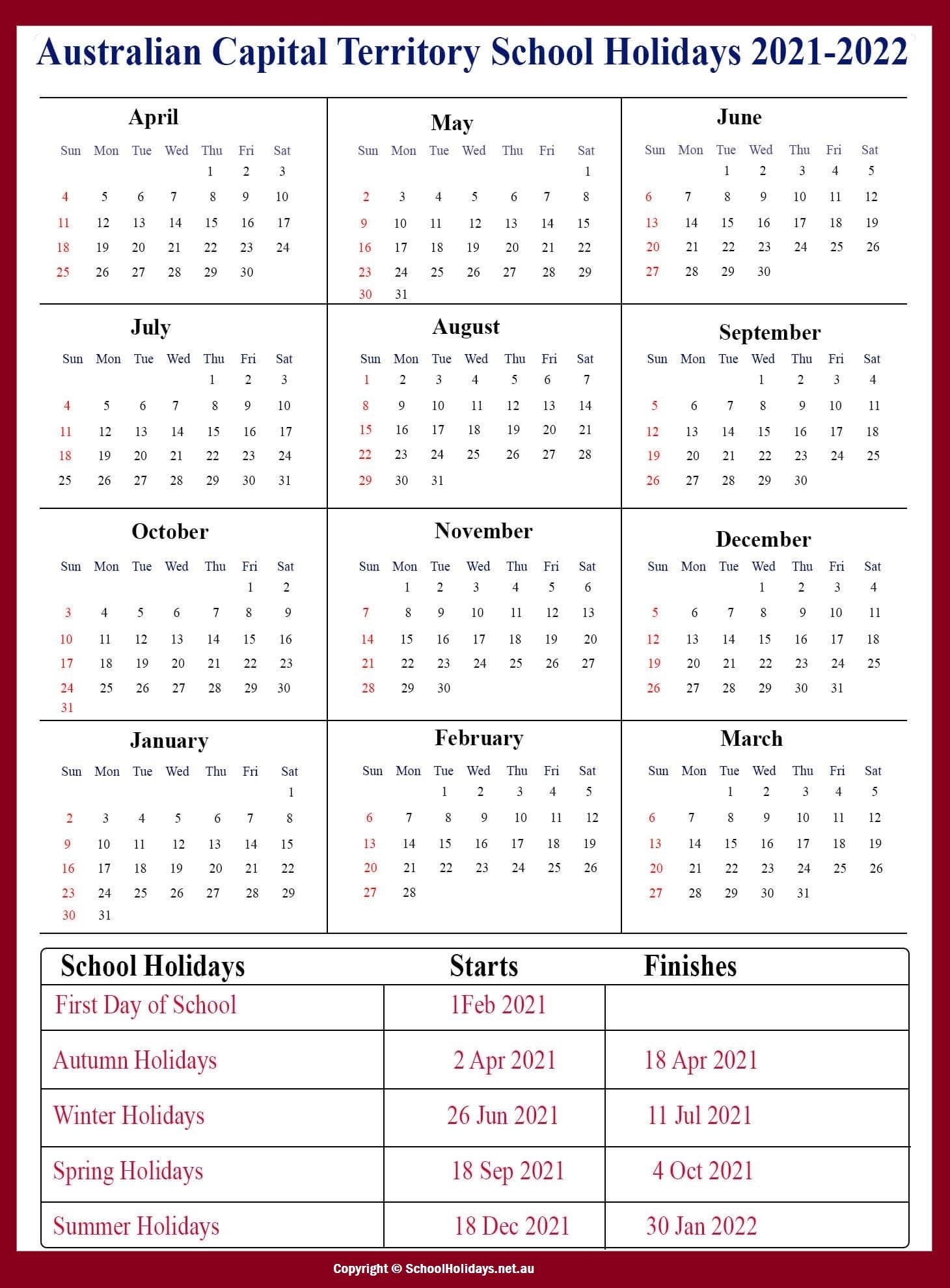 2022 School Calendar Queensland - Nexta