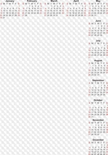 2022 Year Calendar, Calendar Grids In Png, Cdr. Calendar