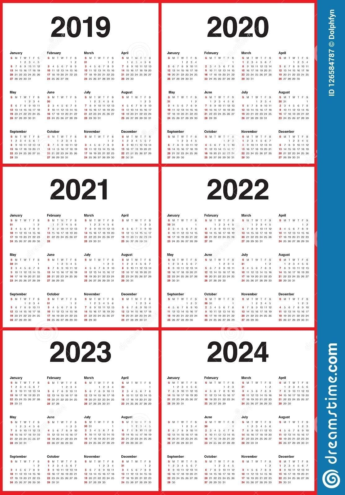 3 Year Calendar 2021 To 2023 | Ten Free Printable Calendar