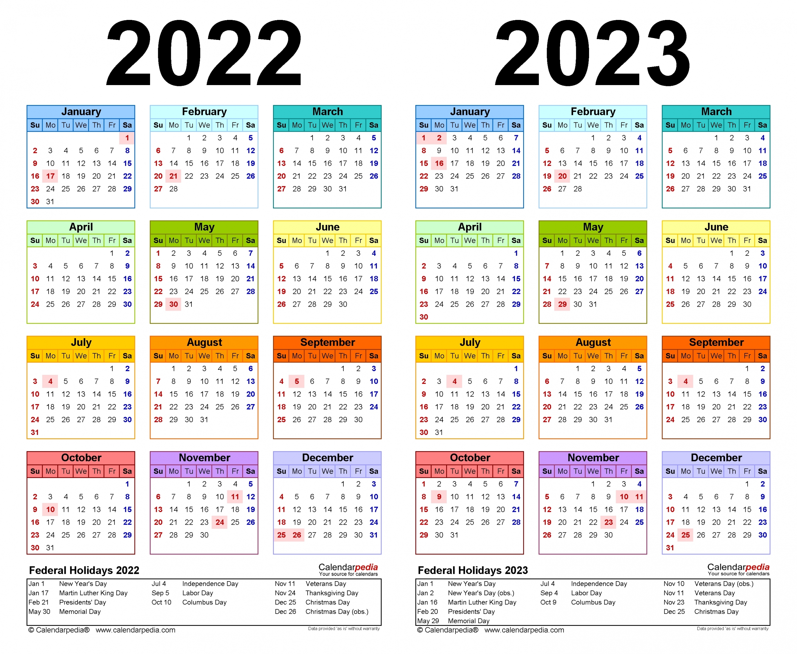 Free Calendar 2021 To 2022 Excel