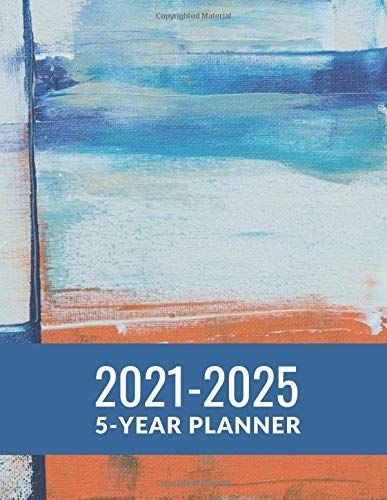 5 Year Planner 2021-2025: 5 Year Monthly Calendar (Five