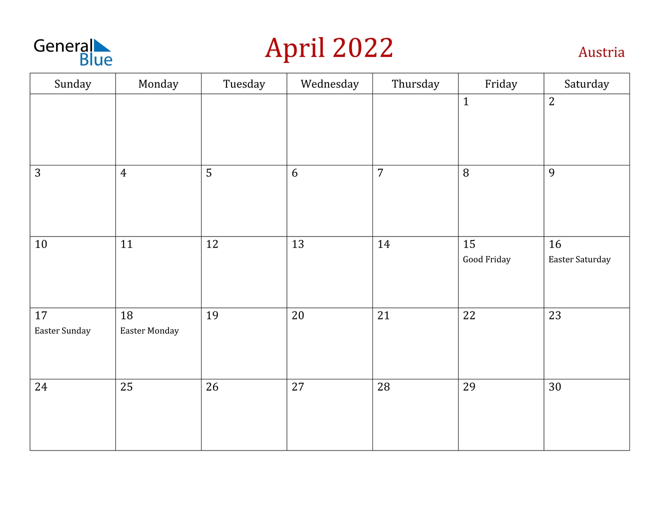 Create Your April 2022 Canadian Calendar