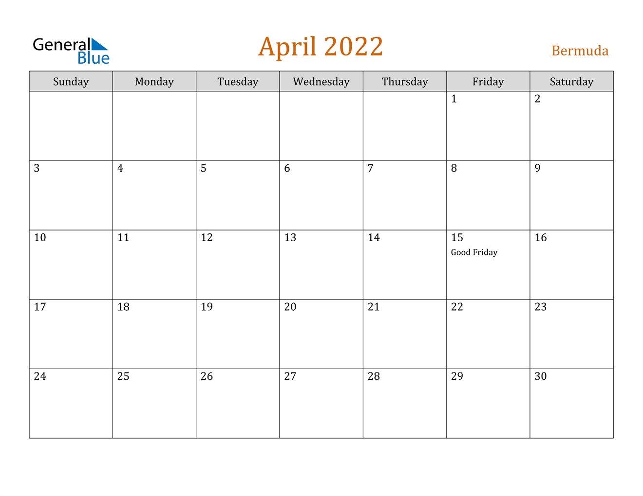 Perfect April 2022 Calendar Image