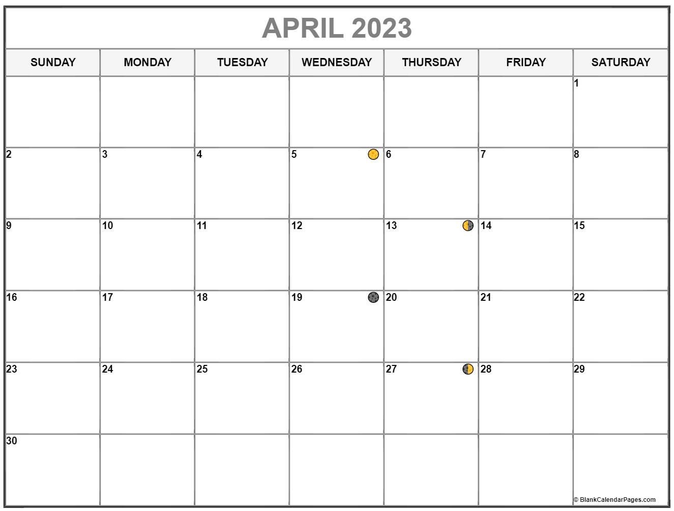 How to Lunar Calendar April 2022