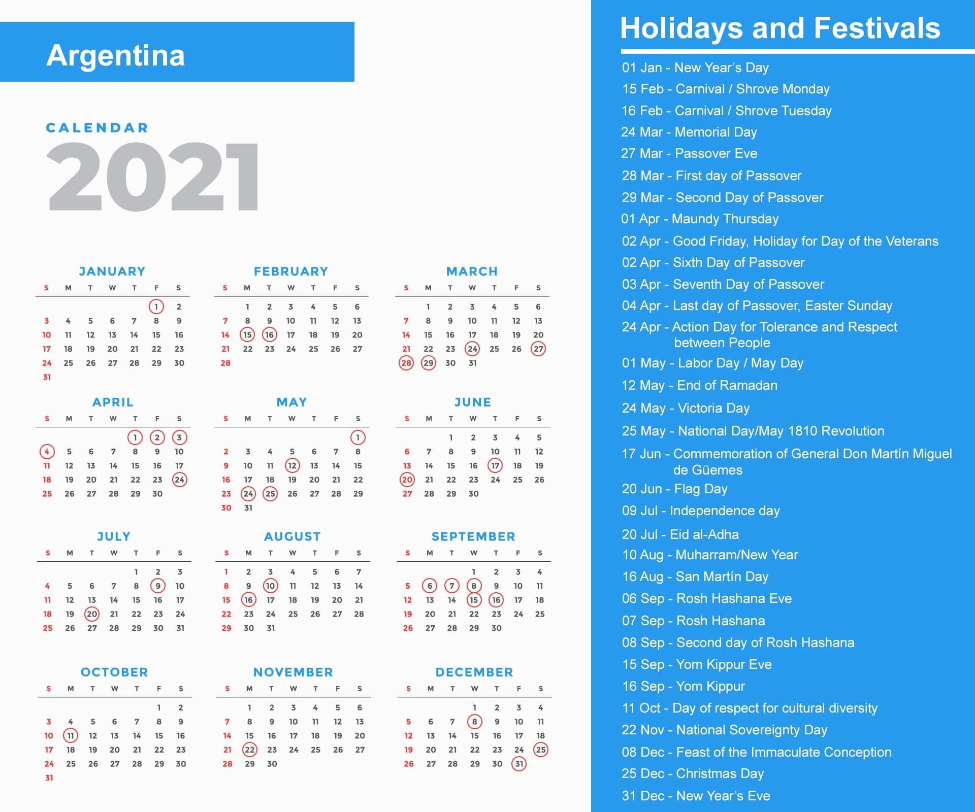 Argentina Holidays 2021 And Observances 2021