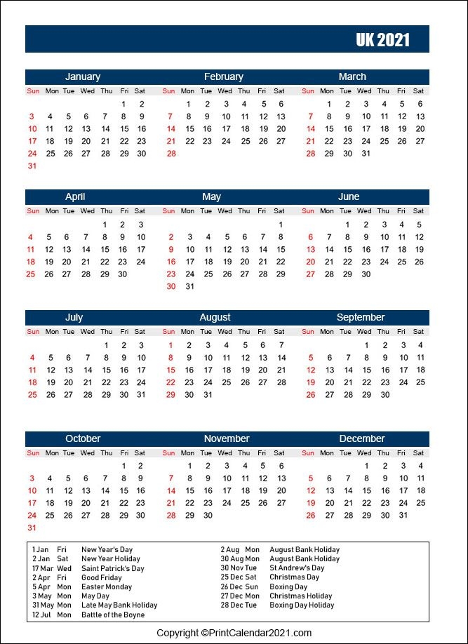 How to Bank Holidays For 2022 - Get Your Calendar Printable