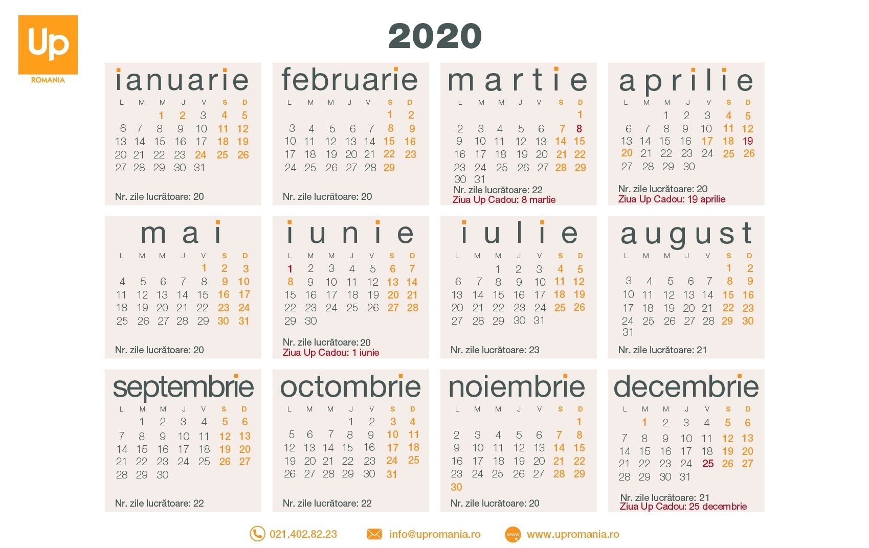 Calendar 2020 Romania Cu Sarbatori Legale | Month Calendar