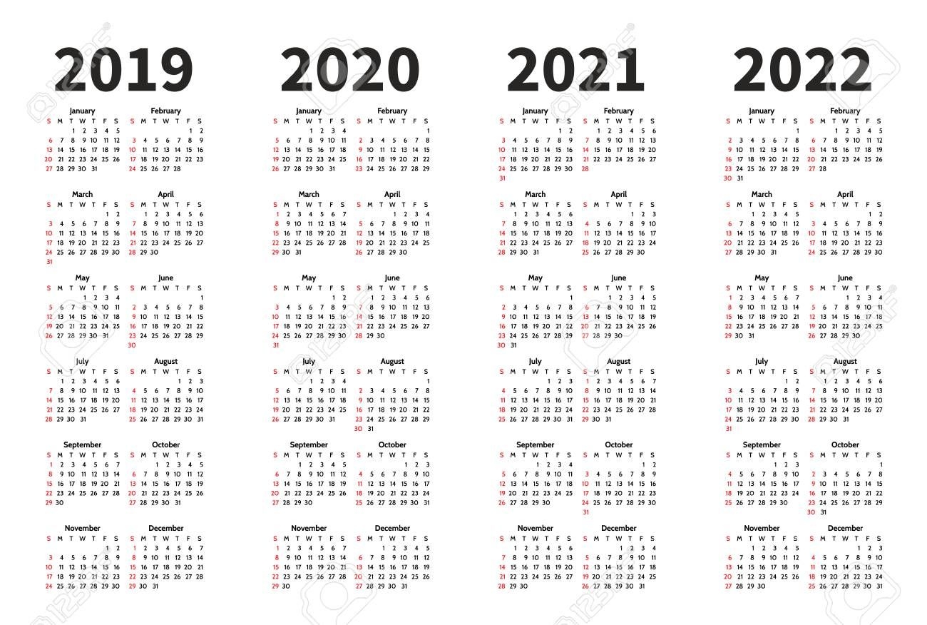Calendar 2020 To 2022 | Free Printable Calendar