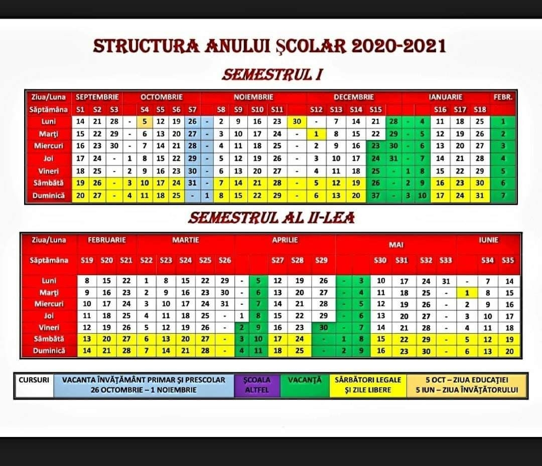 Calendar 2022 Zile Lucratoare - Nexta