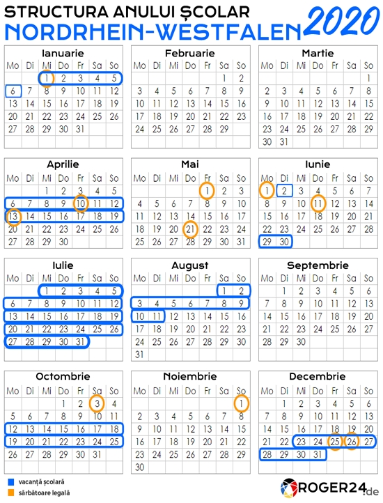 Calendar 2022 Zile Lucratoare - Nexta