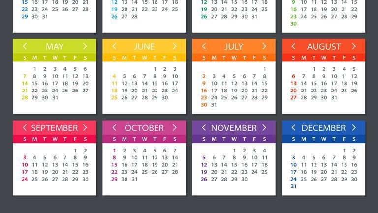Calendar 2022 Zile Lucratoare - Nexta