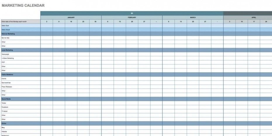 Calendar Template In Google Sheets What Makes Calendar