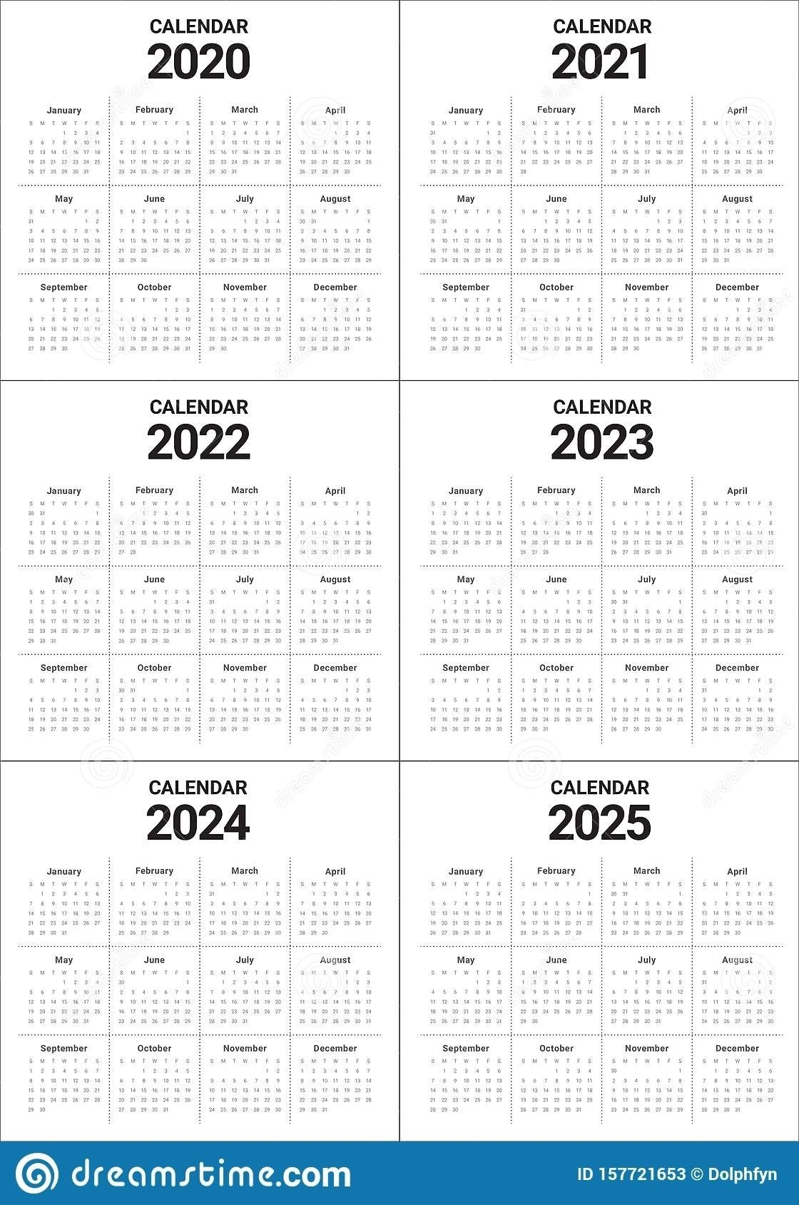 Calendars 201 2021 2022 2023 2024 | Ten Free Printable