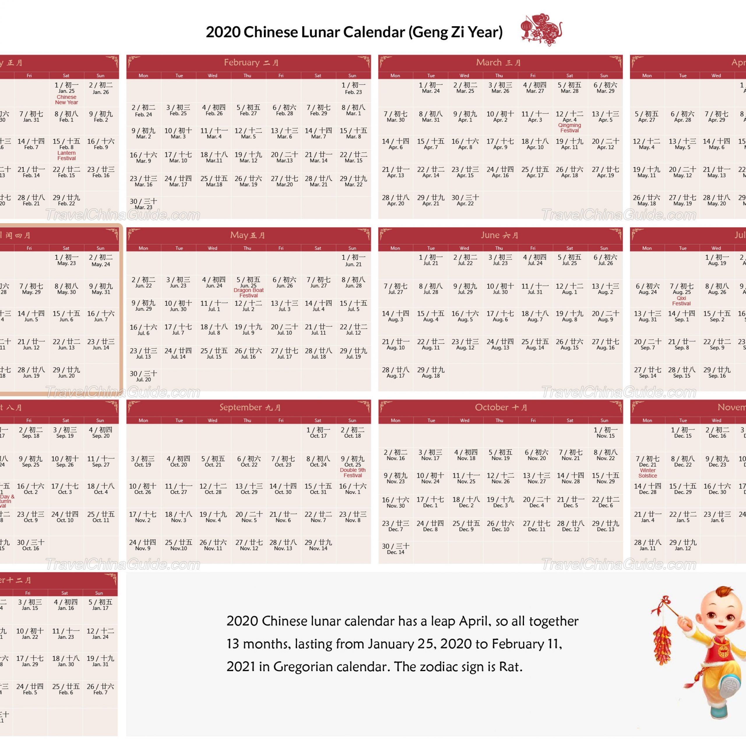 Chinese Calendar October 2020 | Free Printable Calendar