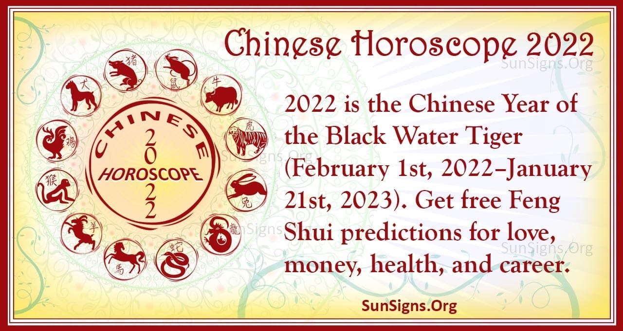 Chinese Horoscope 2022 - The Year Of The Black Water Tiger