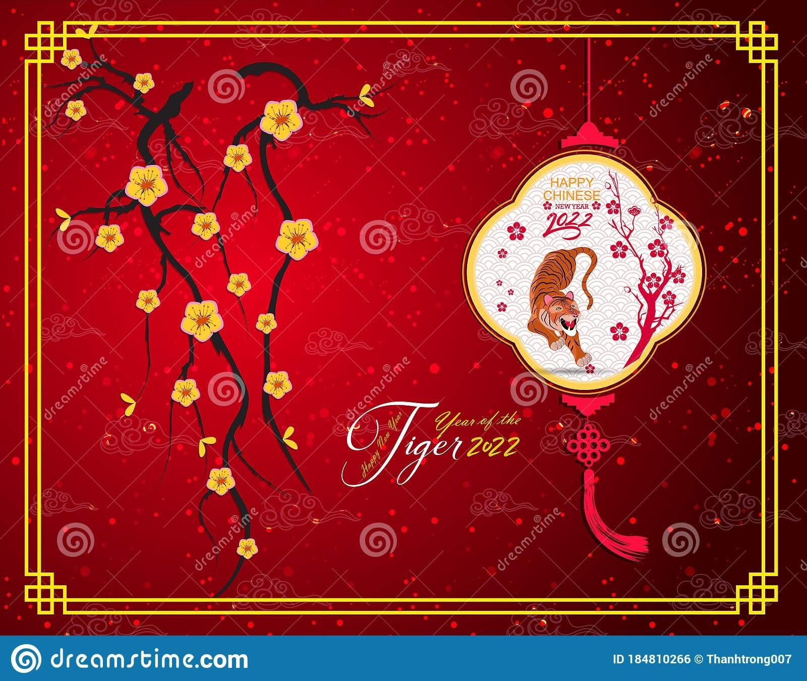 Chinese New Year 2022 - Year Of The Tiger. Lunar New Year