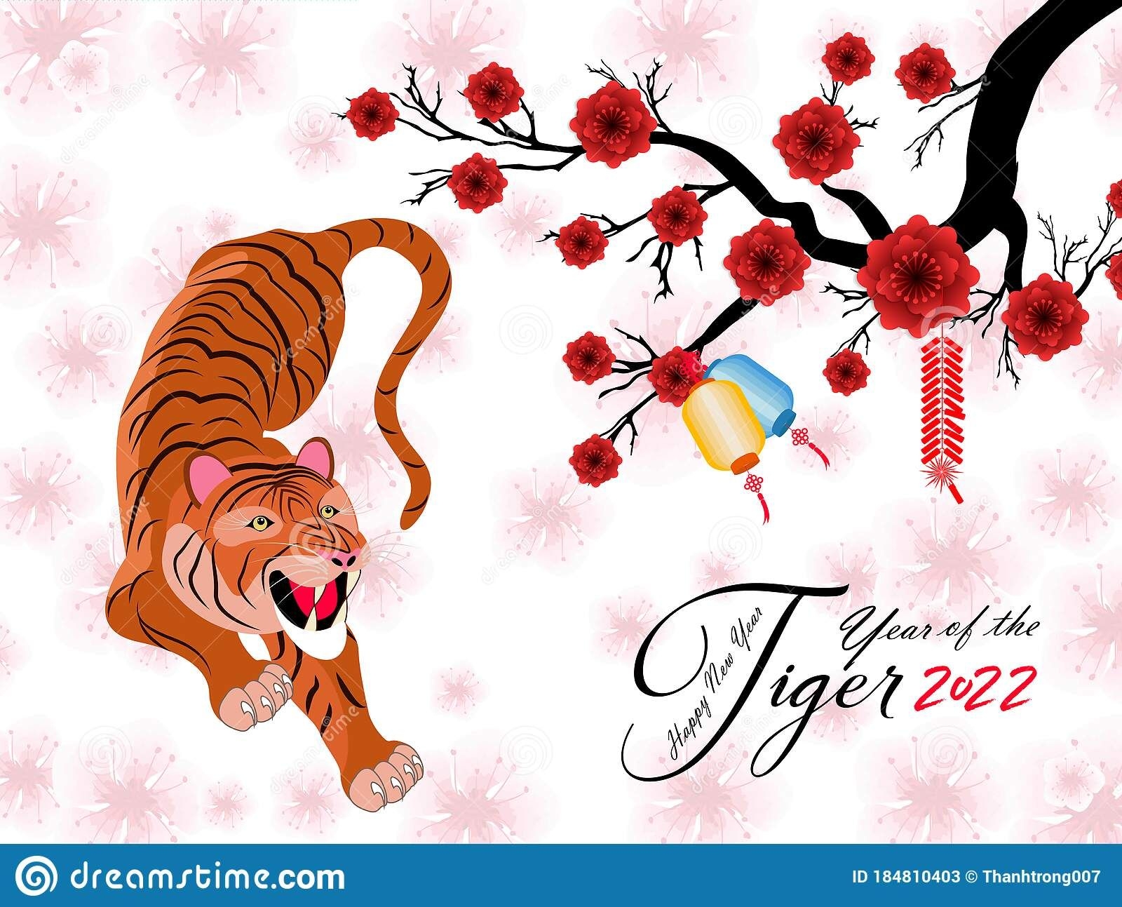 Chinese New Year 2022 - Year Of The Tiger. Lunar New Year