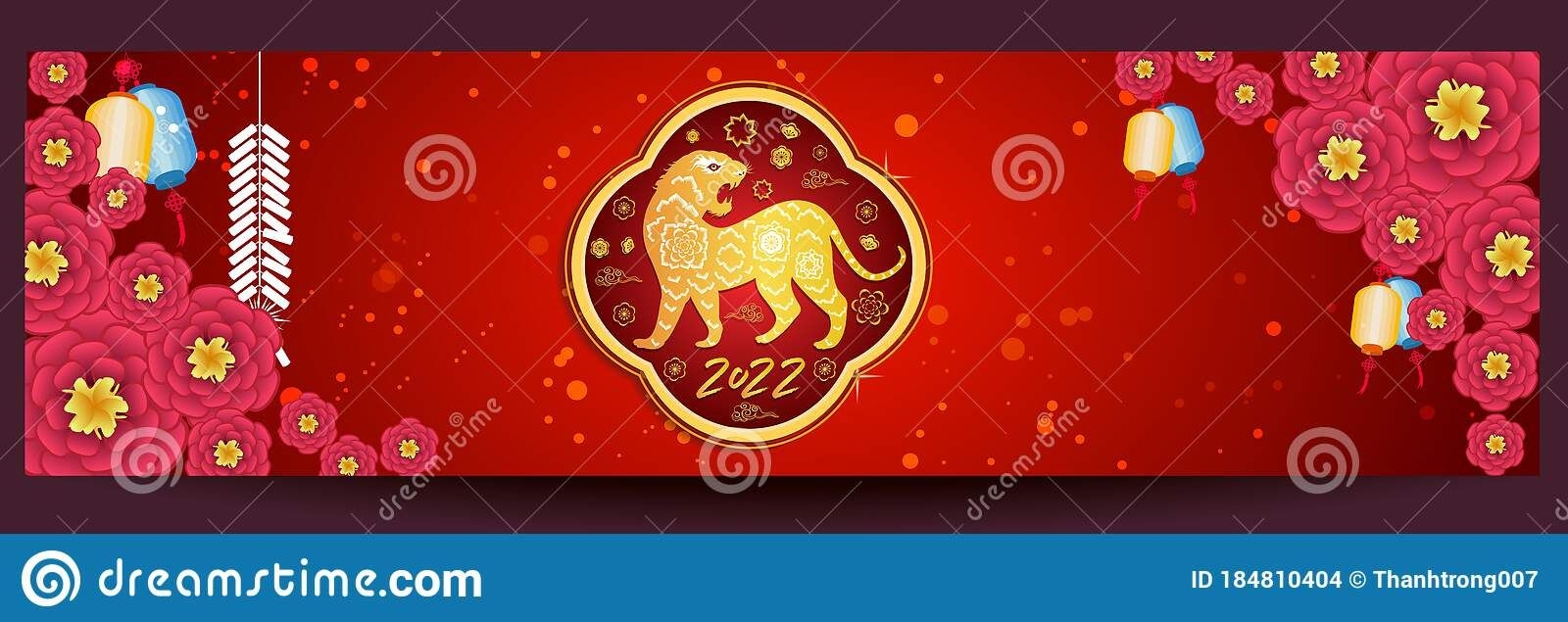 Chinese New Year 2022 - Year Of The Tiger. Lunar New Year