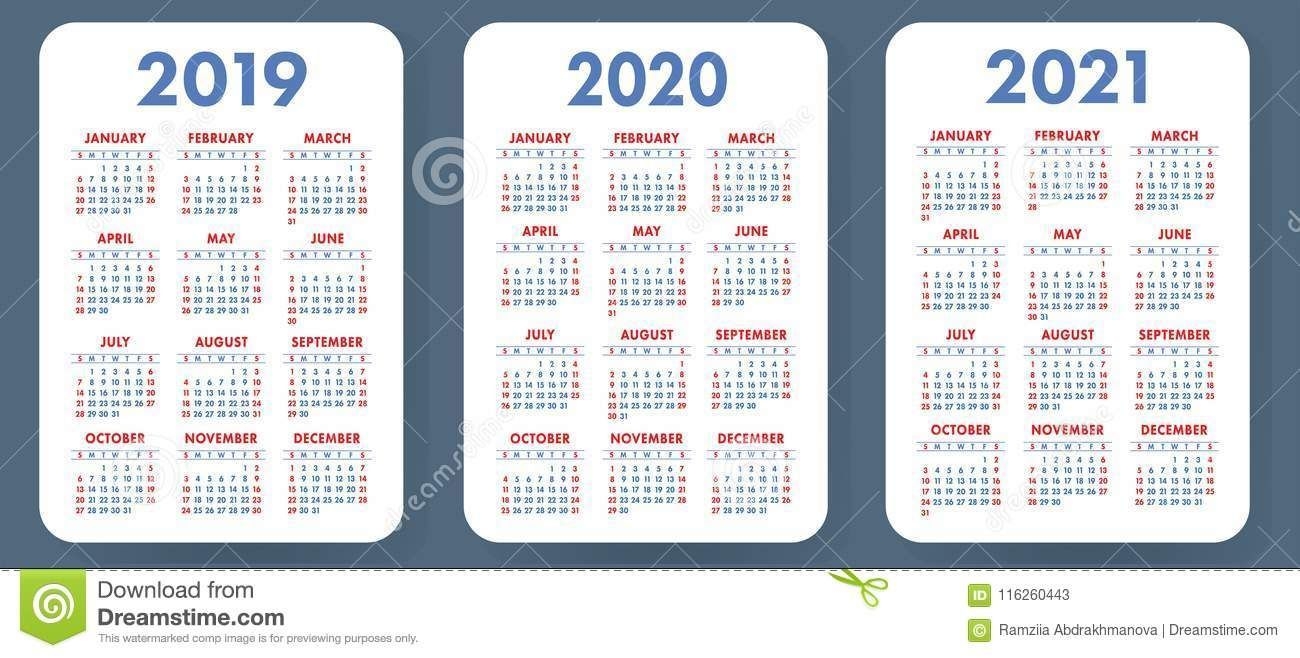 Collect 2 Year Pocket Calendar 2020 2021 | Calendar