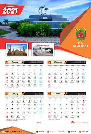 Desain Kalender Kalender Januari 2021 - Desain Kalender