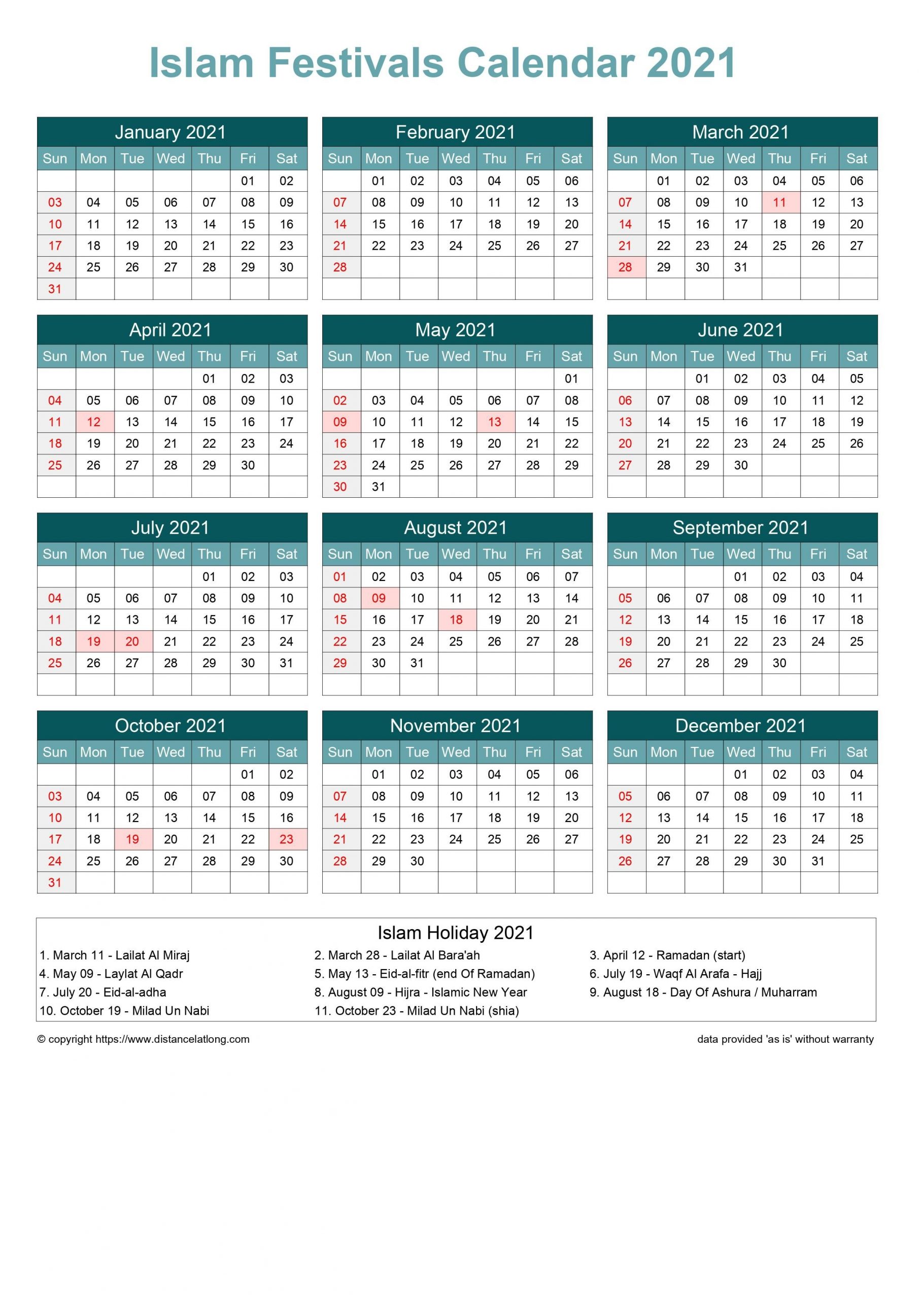 islamic calendar 2022 pdf free download