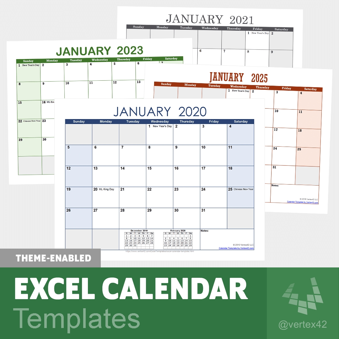 Excel Calendar Template For 2021 And Beyond