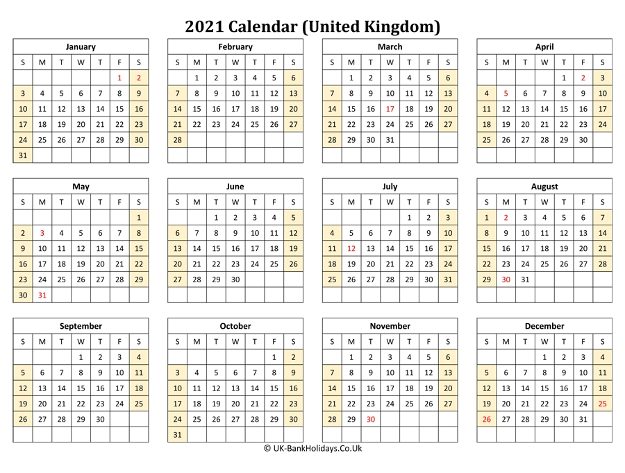 February 2021 Printable Calendar 2021 Uk - February 2021